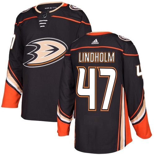Adidas Men Anaheim Ducks #47 Hampus Lindholm Black Home Authentic Stitched NHL Jersey->anaheim ducks->NHL Jersey